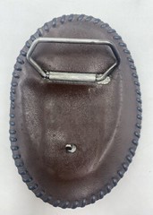 Vintage Military Soldiers Belt Buckle Leather Viet Nam Veterans Marines Army 60s