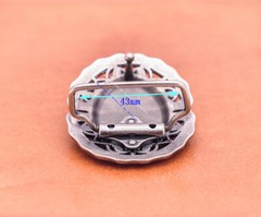 Antique Silver Western Tribal Flower Leathercraft Belt Buckle For 42MM Strap