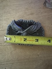 Bald Eagle Motorcycle Belt Buckle Cowboy Rodeo Collector Americana Patriot GIFT