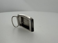 Vintage Sterling Silver 14K Gold Overlay Belt Buckle Monogram EWB 201