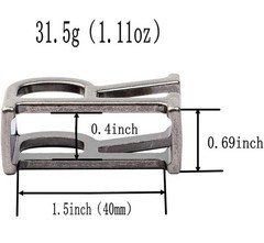Belt Loop Keeper – Silver R – 1.5” (38mm – 40 mm)