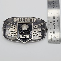 Call of Duty MW3 Modern Warfare ELITE Black Ops II Skull Logo Game Belt Buckle