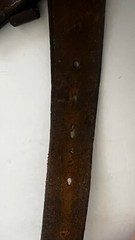 Vintage Flying Eagle Buckle and Leather Belt Solid Brass Brown length 43&Prime; Mens