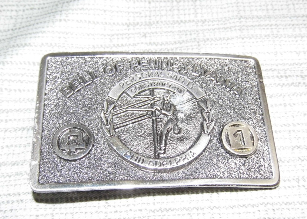 Vintage 1983 Bell of Pennsylvania Belt Buckle #1 L@@K!!