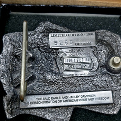 Harley-Davidson 1994 Pewter Commemorative Eagle Buckle Set by Baron