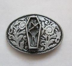 New Love Never Dies Belt Buckle Mobtown Chicago Made In USA