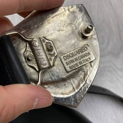 Vintage Dsquared2 Belt Buckle Keepin’ Me Hot Enamel Y2K Rare Designer Early 2000