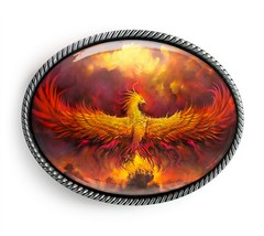 Phoenix Rising Belt Buckle – Strength Courage Handmade Belt Buckle – 632