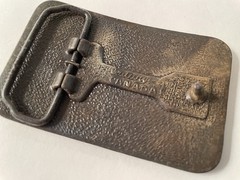 Vintage Canada Belt Buckle Maple Leaf Buckle Copper Metal Made By Century