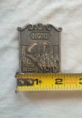 2 Vintage Belt Buckles One Schlitz 40 Horse And A O&rsquo;s Gold 40 Horse Hitch…