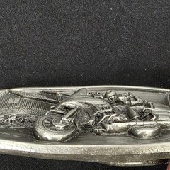 1984 Bergamot Brass Works Motorcycle Belt Buckle N149 Vintage Made in USA
