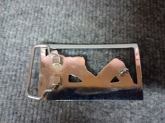 Skin Industries ICON chrome belt buckle trucker girl