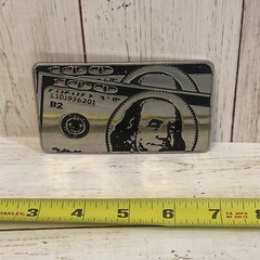 Westside 100 Hundred Dollar Bill Belt Bucket – Vintage – Has Some Scratches 2002