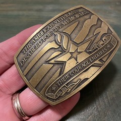 American Veterans Disabled for Life Memorial 2006 Sponsor Belt Buckle