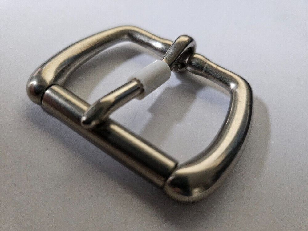Solid Brass Belt Buckle – 1.25&Prime;- Nickel Matte Finish