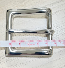 Silver 1 1/2inches (38 mm) Single Tongue Prong Square Belt Buckle Silver NEW