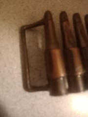 Metal bullet belt buckle copper tone/Brass Like? gun ammunition design Hong Kong