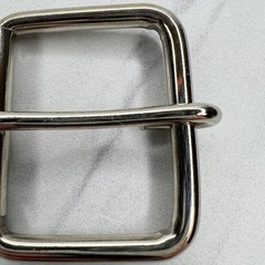 Silver Tone Simple Basic Roller Belt Buckle