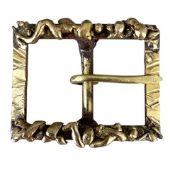Handmade Solid Brass Belt Buckle USA | 1.5&Prime; Retro Artisan Buckle Men & Women