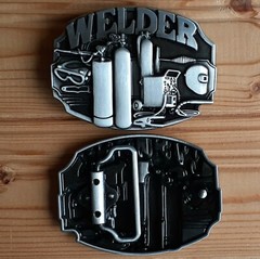 Welder work profession belt buckle