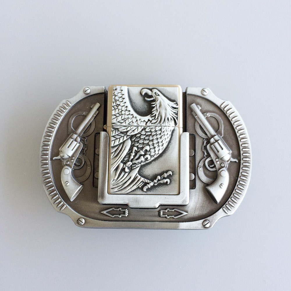 Vintage Style Western Eagle Wildlife Lighter Belt Buckle also Stock in the US