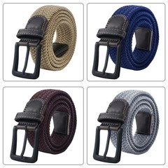 MaiKun Men&rsquo;s Canvas Tactical Belt Military Web Belt Elastic Metal Buckle Jeans