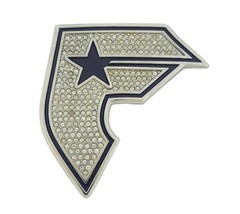 Famous Star and Strapes F Initial Belt Buckle Skateboard Men Women Fashion Rodeo