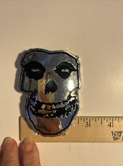 The Misfits Fiend Skull Metallic Belt Buckle Official Punk
