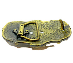 Western Kid&rsquo;s Horse Pattern Belt Buckle – Hebilla vaquera para niños