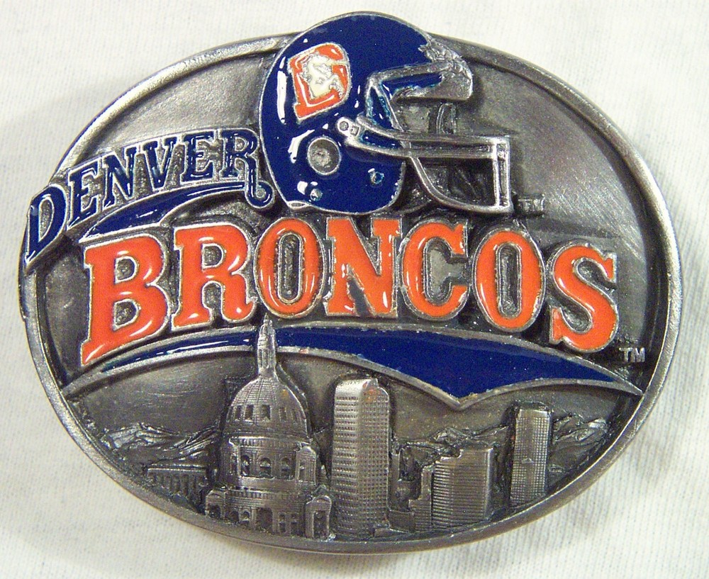 New Rare 1991 Denver BRONCOS NFL Belt Buckle – Limited Edition #2451 of 10,000