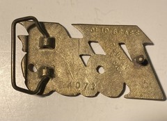Vintage Corvette Solid Brass Logo Belt Buckle Fits 1.5in #4073