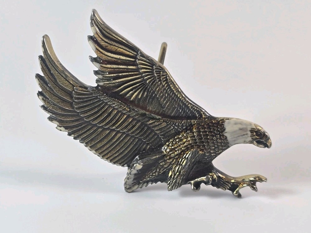 Vtg Great American Buckle Co. 1979 Eagle Belt Buckle☆Serial # H506☆☆☆☆☆