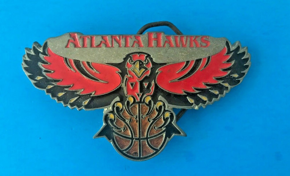 NBA Basketball ATLANTA HAWKS Team BELT BUCKLE Logo Sports Collectible