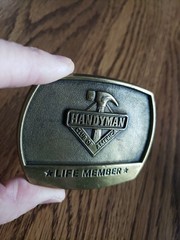 1996 HandyMan Club Of America Belt Buckle Life Member Vintage VGC