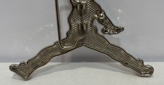 Iced Out Rhinestone Jordan Jumpman Belt Buckle Silver Custom Bling 4.5&Prime;x4&Prime;