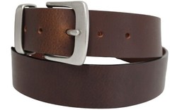 Solid Brass Buckle and Keeper Quality Full Grain Genuine Leather Belt. No: 41004