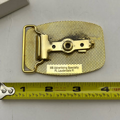 Men&rsquo;s Goldtone Metal Arrow Emblem Rectangular Western Belt Buckle