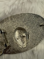 New Belt Buckle Scull Head Put Up Your Guns Rocker Emo New