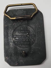Vtg B.T.S. Snap-on Tools Brass Belt Buckle USA Wrench Socket