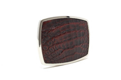 Caiman Belt Buckle, Exotic Belt Buckle, ( 1.5 ») Removable Western Buckle