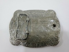 National Finals Rodeo Hesston 1985 NFR Adult Cowboy Buckle, Vintage Sealed