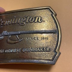 Vintage Remington 1816 Flintlock Rifle belt Buckle 1976 USA Made
