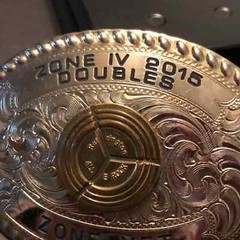 Wage’s Wages Texas Shooting Gun Clay Trap Vet Doubles Belt Buckle