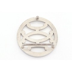 Hermes Belt Buckle Double H Silver Metal