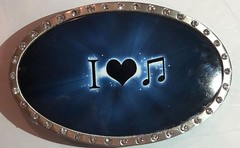music & peace sign belt buckle party buckle dj belt buckle westren cowboy