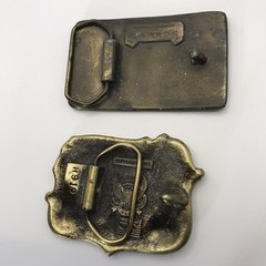 Lot of 2 Vintage Country Music Belt Buckle Westerncore Americana Rockabilly