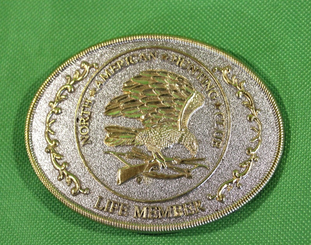 North American Hunting Club Life Member BELT BUCKLE Elegant Bling Neat Buckle!