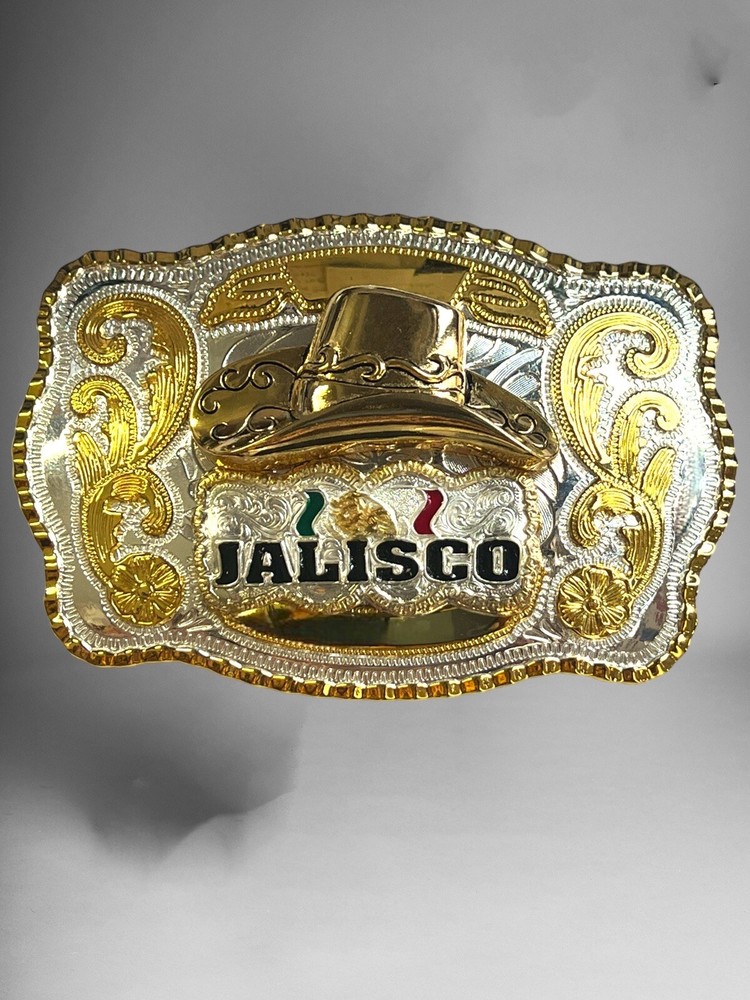 Jalisco Rodeo Western Cowboy Style Belt Buckle Hebilla Vaquera Jalissco