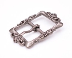 Heavy Duty Flower Pin Center Bar Belt Buckle for Leather Belt Fit 33mm Strap