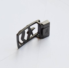 Men&rsquo;s Salvatore Ferragamo Gunmetal Grey Belt Buckle for 3.5cm Belt